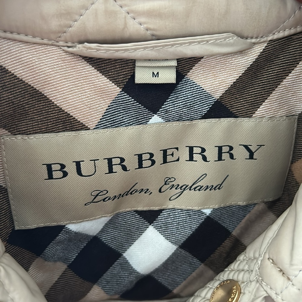 BURBERRY WESTBRIDGE TAN QUILTED JACKET sz M - Picture 3 of 10